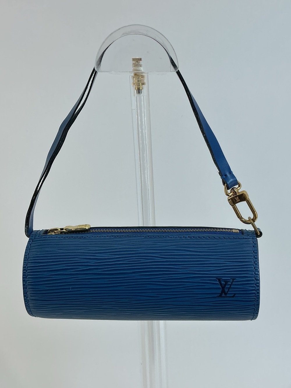 Louis Vuitton Mini Papillon Blue Epi Leather Shoulder Bag Vintage